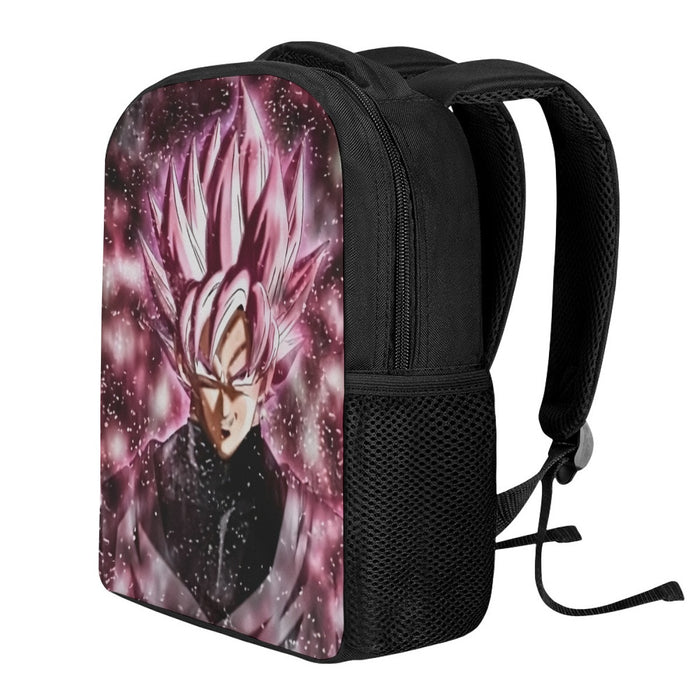 Dragon Ball Z Super Saiyan Goku Black Rose Pink Backpack