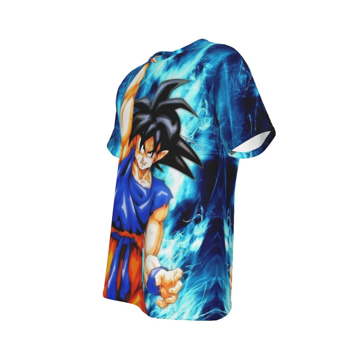 Dragon Ball Z Son Goku Cool Blue Aura Energy Ball T-Shirt