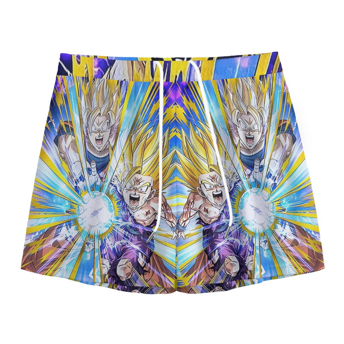 Dragon Ball Teen Gohan Dokkan Battle Super Saiyan 3 Cool Mesh Shorts