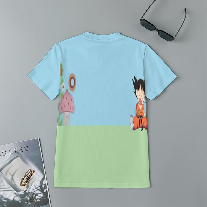 Dragon Ball Goku Kid Cute Day Dreamer Sleeping Anime Design Kids T-Shirt