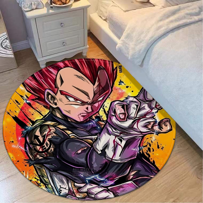 Dragon Ball Z Vegeta God Round Mat