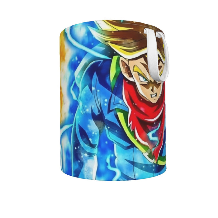 DBZ Rage Super Saiyan Trunks Portrait Unique Style Laundry Basket