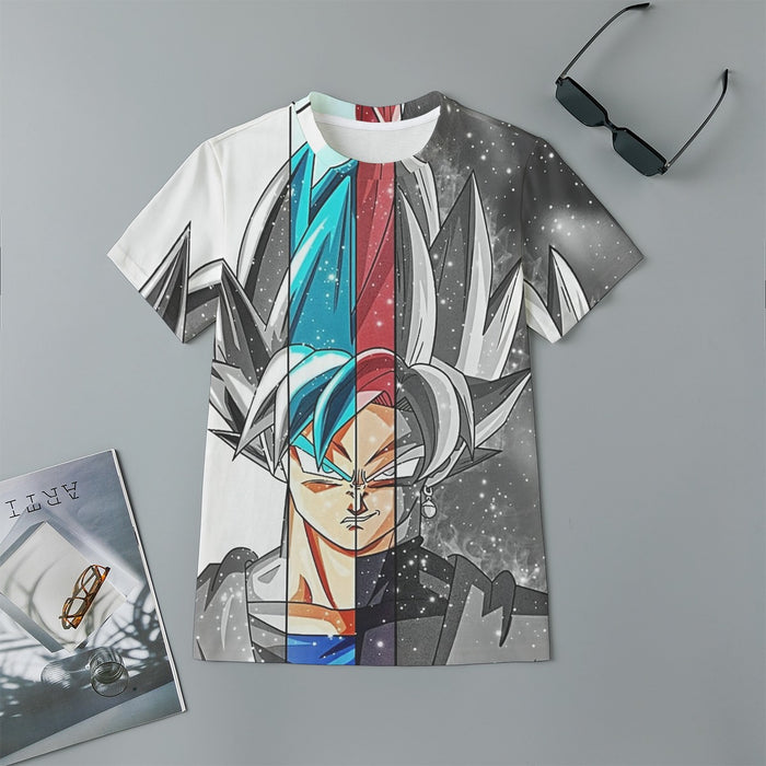 Dragon Ball Super All Super Saiyan Goku Forms Kids T-Shirt