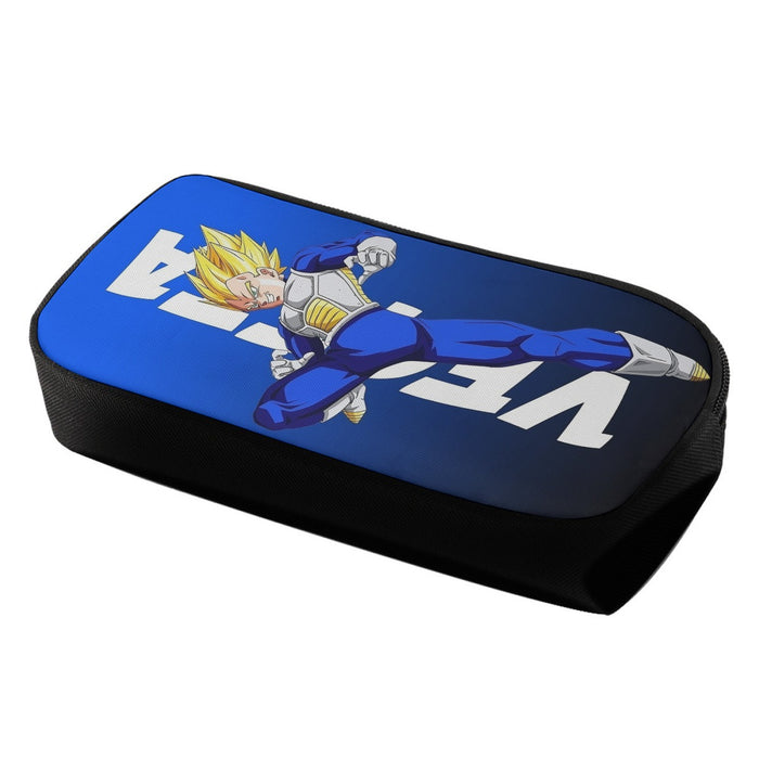 Vegeta With Background Word Dragon Ball Pencil Bag