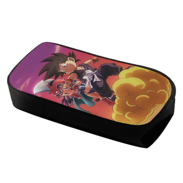 Kid Goku & Chichi Flying on Golden Cloud 3D Pencil Bag