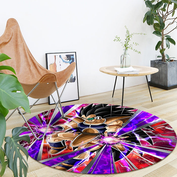 Dragon Ball Z Vibrant Saiyan Raditz Radiant Light Round Mat