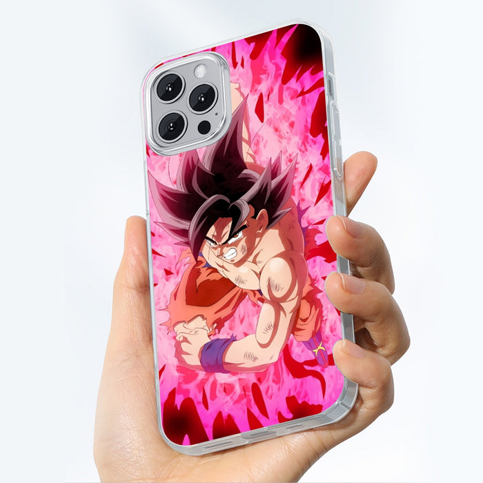 Dragon Ball Super Bruised Goku Red Kaioken Streetwear Iphone 14 Case