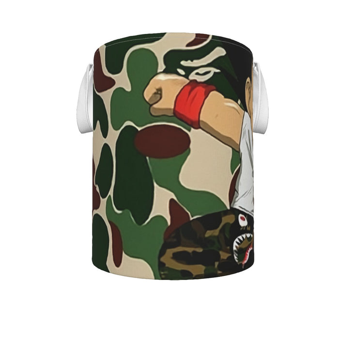 Dragon Ball Jumping Kid Goku Camouflage Laundry Basket