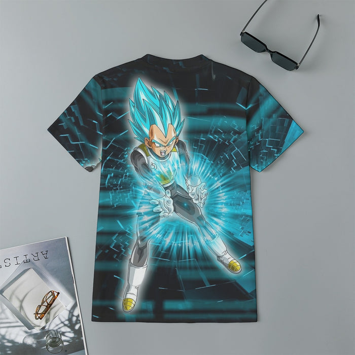 Dragon Ball Super Vegeta Blue Double Galick Gun Epic Kids T-Shirt
