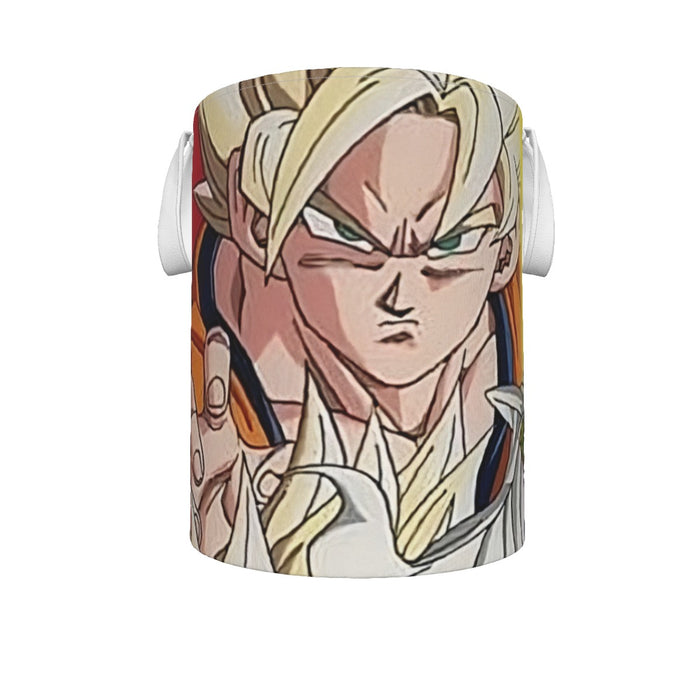 Dragon Ball Goku Vegeta Saiyan Piccolo Namekian Vibrant Design Laundry Basket