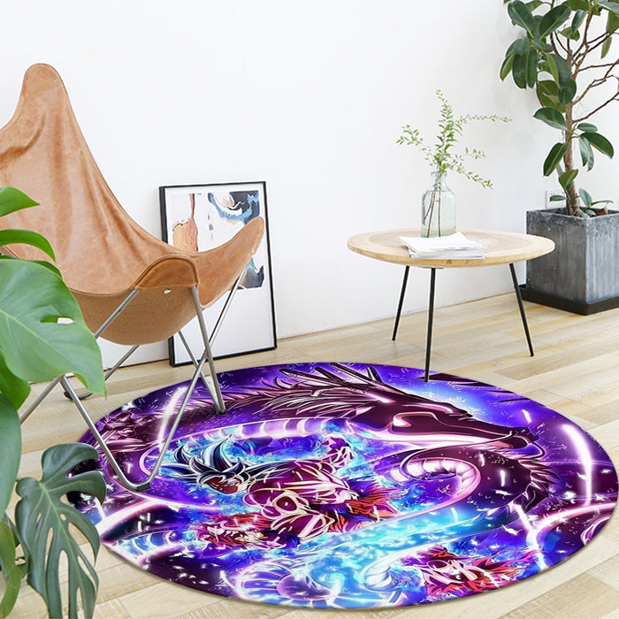 Dragon Ball Super  Ultra Instinct Goku x Shenron Round Mat