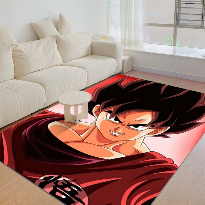 Dragon Ball Super Saiyan Goku Kaioken Epic Red Casual Rug