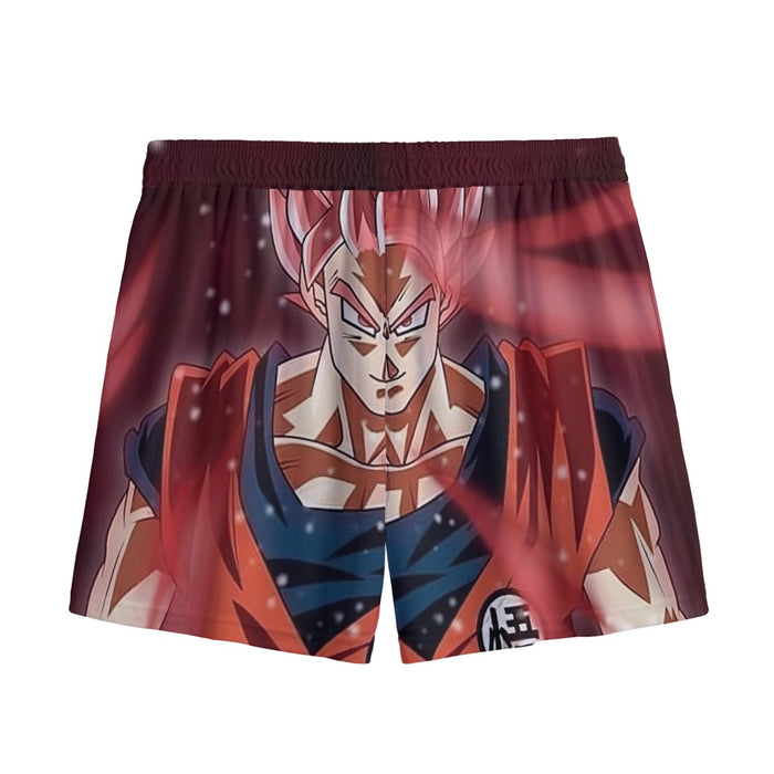 Dragon Ball Son Goku Super Saiyan Rose Portrait Cool Mesh Shorts