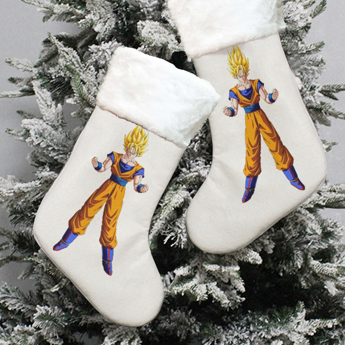 Goku Transformation Thunder Black Super Saiyan Christmas Socks