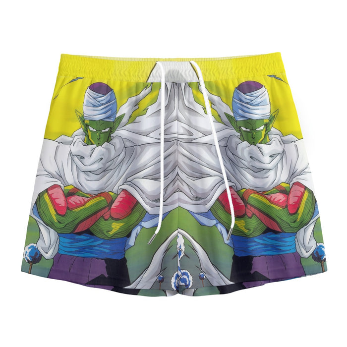 Dragon Ball Angry Piccolo Standing And Ready for Fighting Mesh Shorts