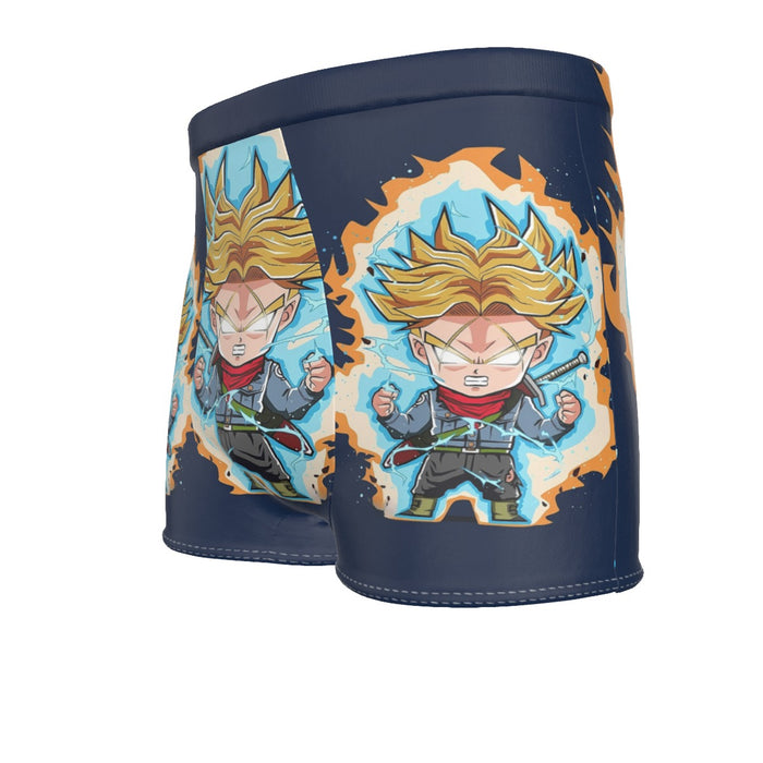 Dragon Ball Future Trunks Saga Super Saiyan Chibi Design Men's Boxer Briefs