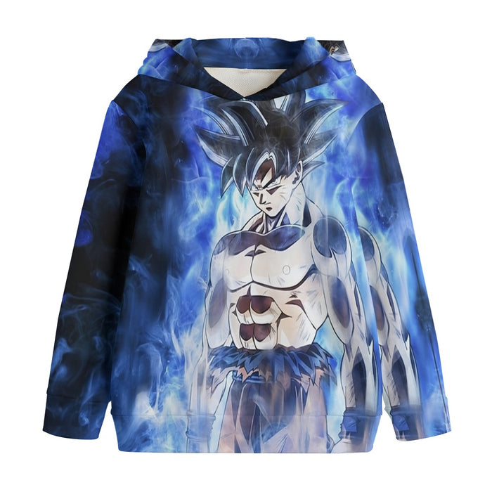 Dragon Ball Super Goku Ultra Instinct Blue Cool Casual Kids' Hoodie