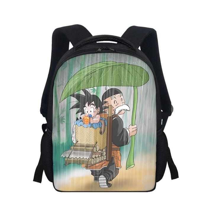 DBZ Kid Goku Super Saiyan Grandpa Gohan Cover Rain Cute Design Backpack
