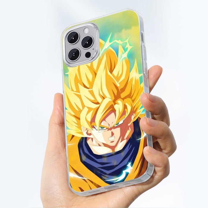 Dragon Ball Goku Super Saiyan Hero Thunder Design Street Style Iphone 14 Case