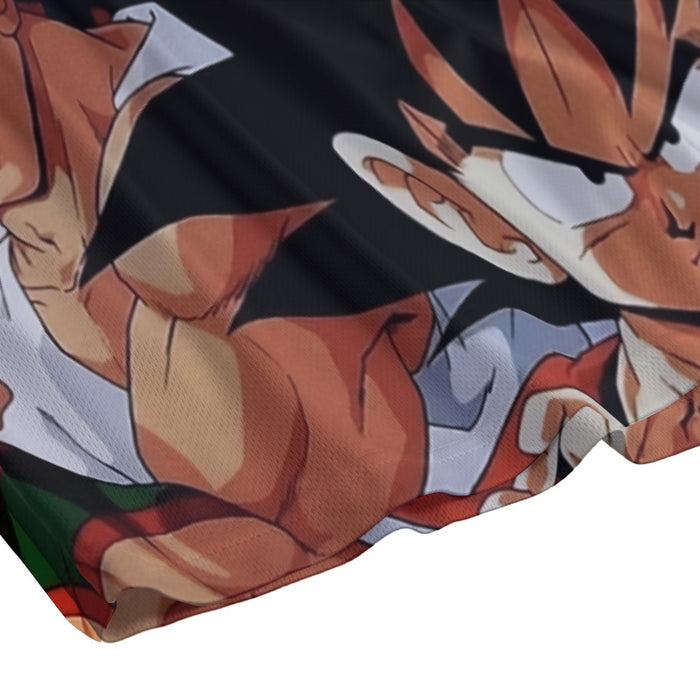 Dragon Ball Goku Piccolo Krillin Heroes Group Awesome Design Mesh Shorts