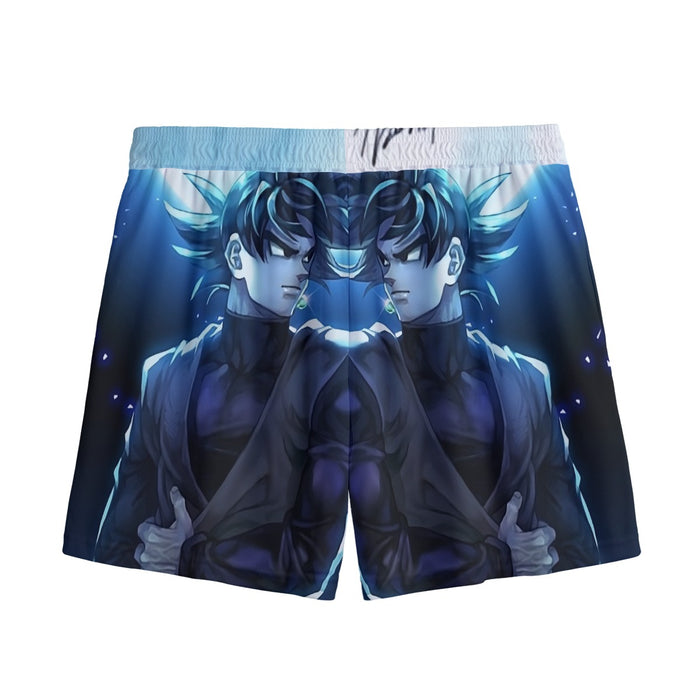 Dragon Ball Super Goku Black Cool Night Blue Sea Mesh Shorts