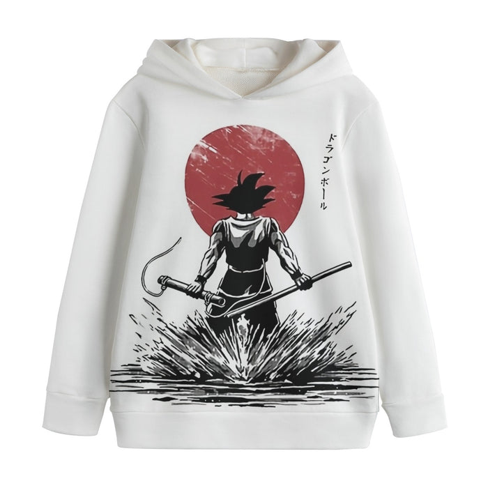 Goku With Red Moon Dragon Ball Kids' Hoodie