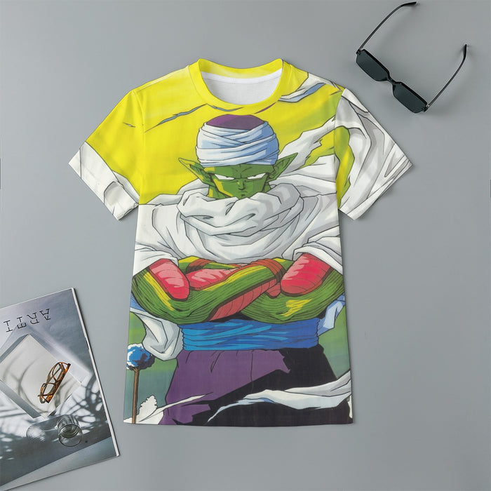 Dragon Ball Angry Piccolo Standing And Ready for Fighting Kids T-Shirt