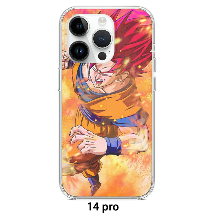 Dragon Ball Super Goku Rage Red Ultra Instinct Dope Iphone 14 Case