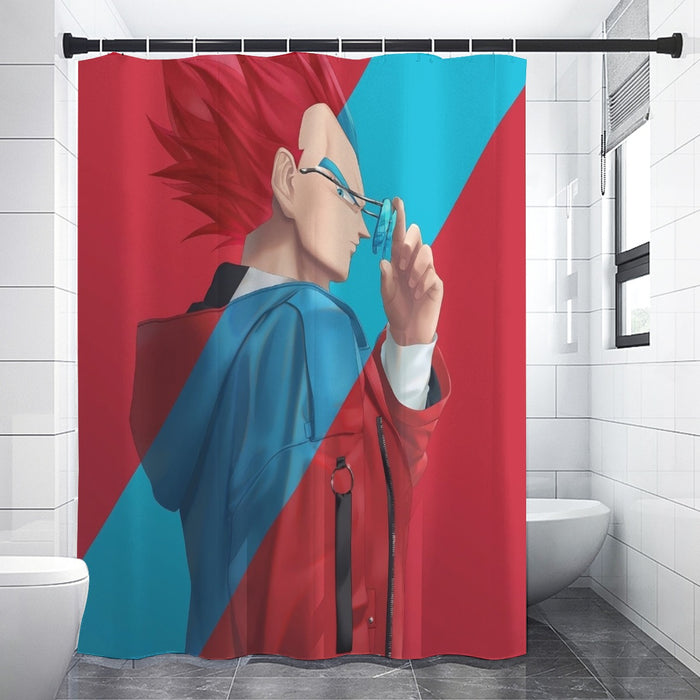 Cool Vegeta Businessman Design Dragon Ball Z Shower Curtain