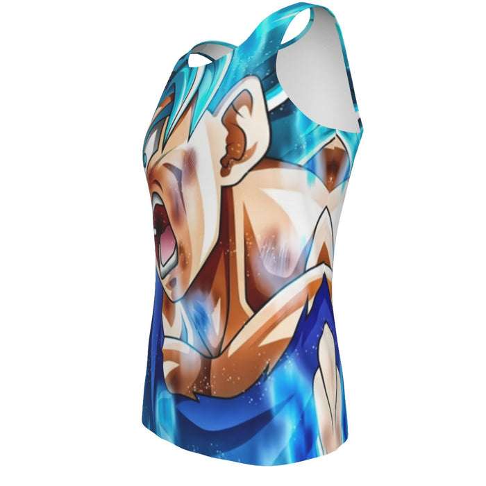 Dragon Ball Goku Blue Kaioken Ultra Instinct Epic 3D Tank Top