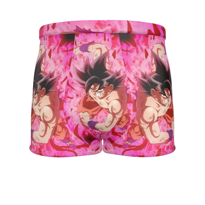 Dragon Ball Super Bruised Goku Red Kaioken Streetwear Men's Boxer Briefs