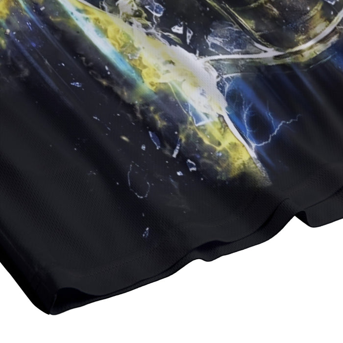 Dragon Ball Z Super Saiyan Vegeta Yellow Aura Epic Mesh Shorts