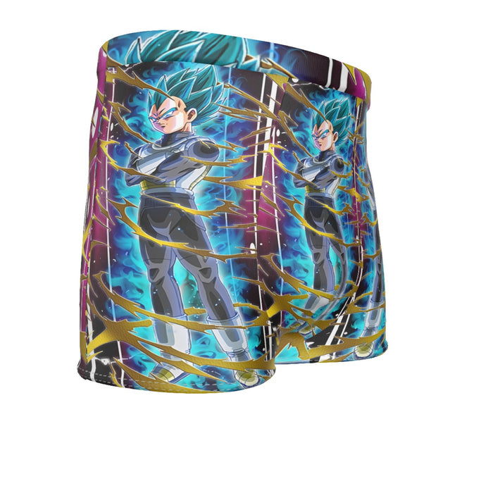 Dragon Ball Vegeta Super Saiyan God Blue SSGSS Aura Power Dope Design Men's Boxer Briefs