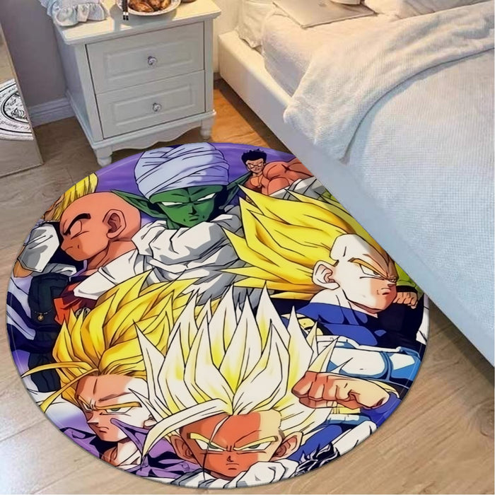 Dragon Ball Trunks Gohan Young Generation Super Saiyan Color Style Round Mat