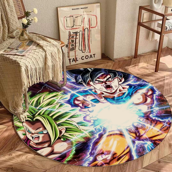 Dragon B Z Son Goku Powerful Kamehameha Released Round Mat