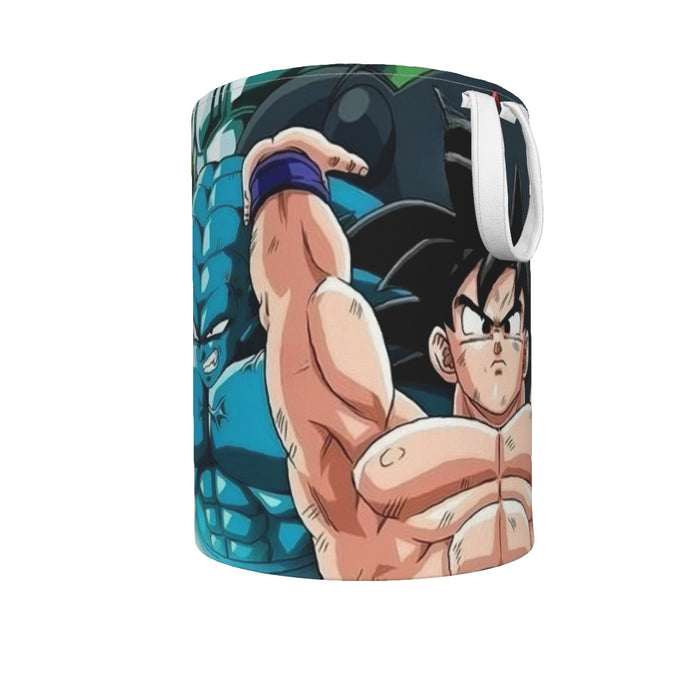 DBZ Goku Spirit Bomb Destroy Villains Cooler Broly Namek Vibrant Laundry Basket