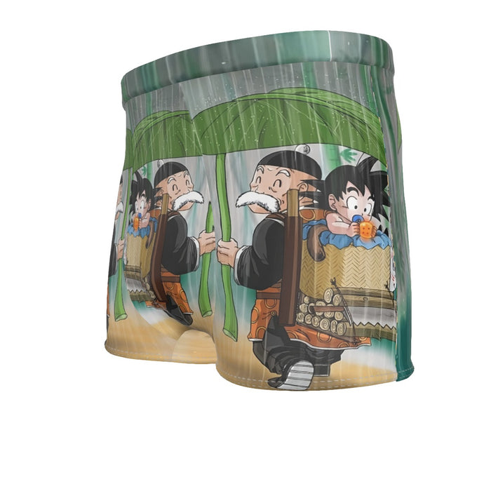 DBZ Kid Goku Super Saiyan Grandpa Gohan Cover Rain Cute Design Men's Boxer Briefs