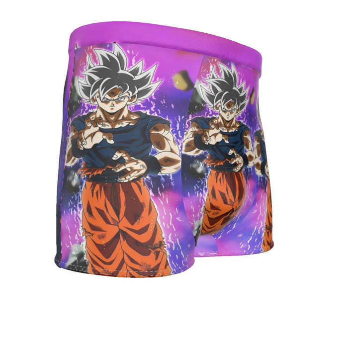 Dragon Ball Z Goku Ultra Instinct Form White Hair Men's Boxer Briefs