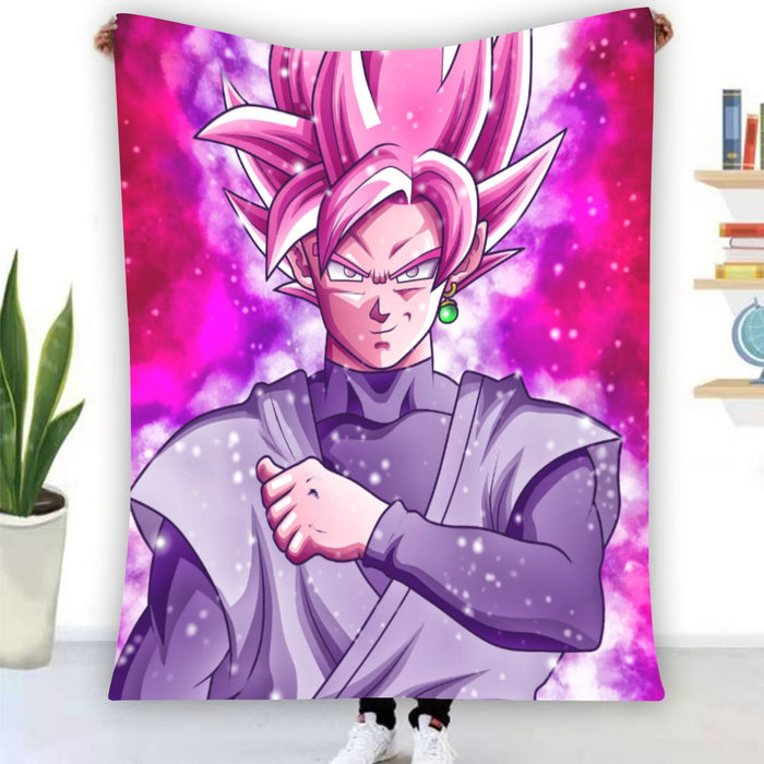 Dragon Ball DBZ Goku Black Rose Galaxy Fantasy Amazing Blanket