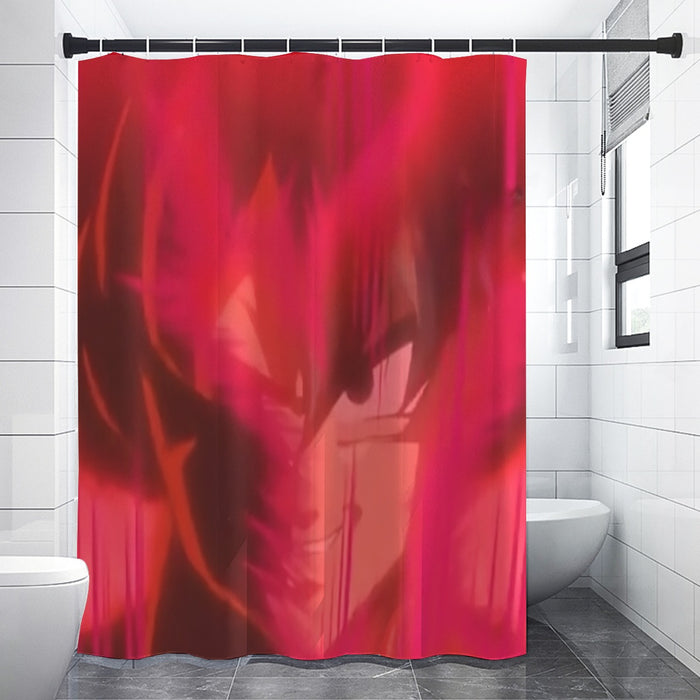 Dragon Ball Super Goku Red Kaioken Super Saiyan Epic Shower Curtain