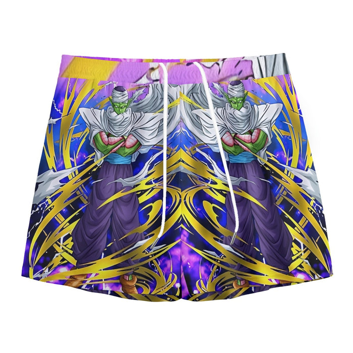 Dragon Ball Angry Piccolo Waiting Fight Aura Yellow Fashion Mesh Shorts