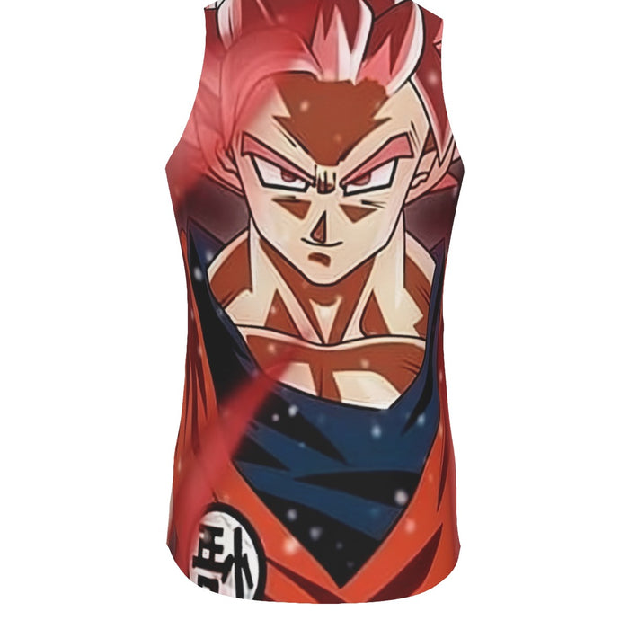 Dragon Ball Son Goku Super Saiyan Rose Portrait Cool Tank Top
