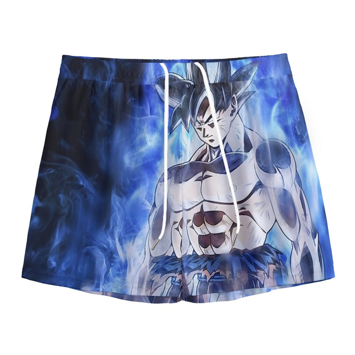 Dragon Ball Super Goku Ultra Instinct Blue Cool Casual Mesh Shorts