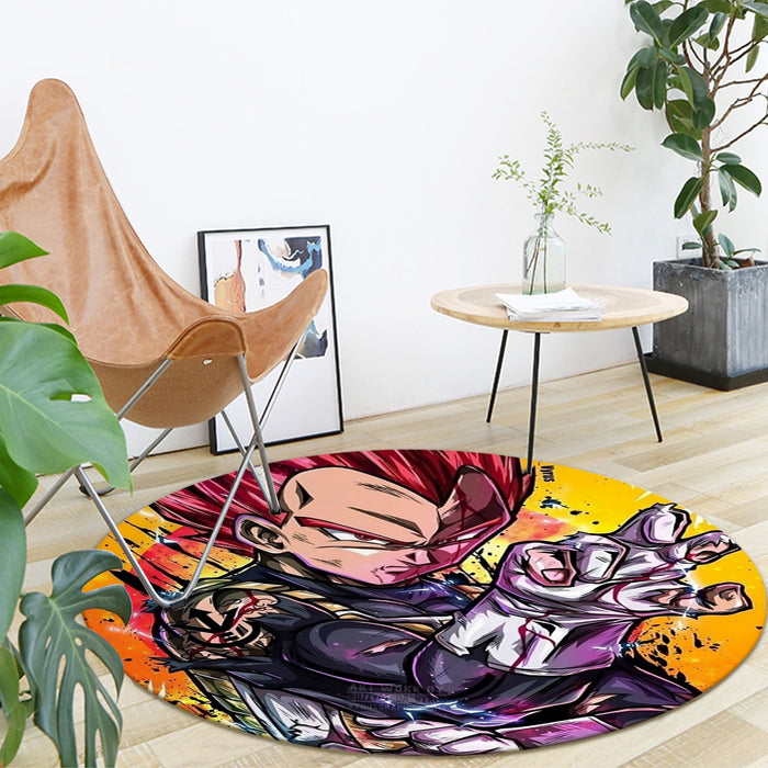 Dragon Ball Z Vegeta God Round Mat