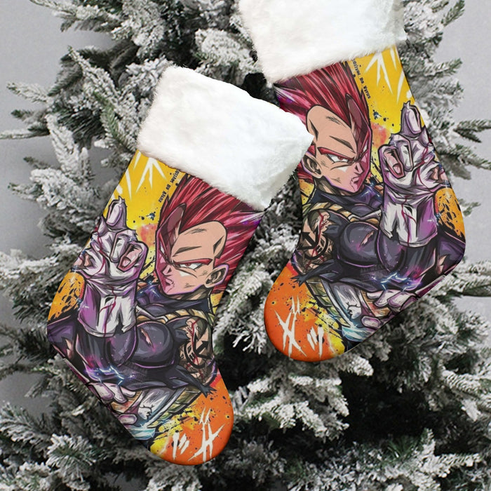 Dragon Ball Z Vegeta God Christmas Socks