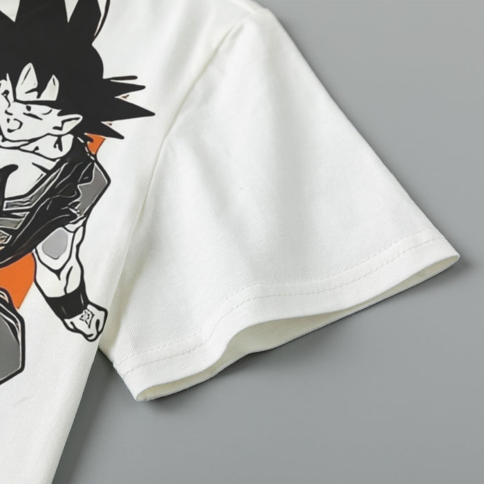 Red Goku And Blue Vegeta Fight Dragon Ball Z Kids T-Shirt