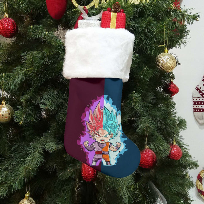 Dragon Ball Super Cute Chibi Blue Vegito Goku Rose Christmas Socks