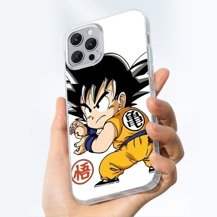 Cute Kid Goku Yellow Clothing Dragon Ball Z Iphone 14 Case