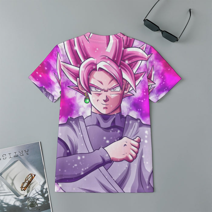 Dragon Ball DBZ Goku Black Rose Galaxy Fantasy Amazing Kids T-Shirt