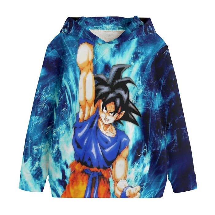 Dragon Ball Z Son Goku Cool Blue Aura Energy Ball Kids' Hoodie